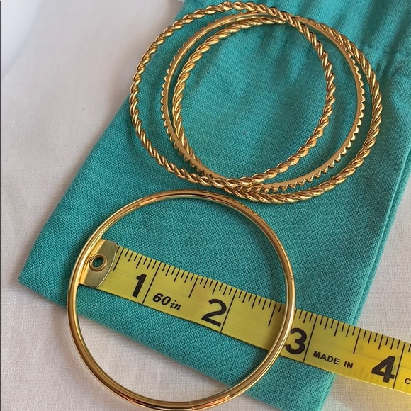 J. Crew Gold Bangle set - Picture 4 of 4